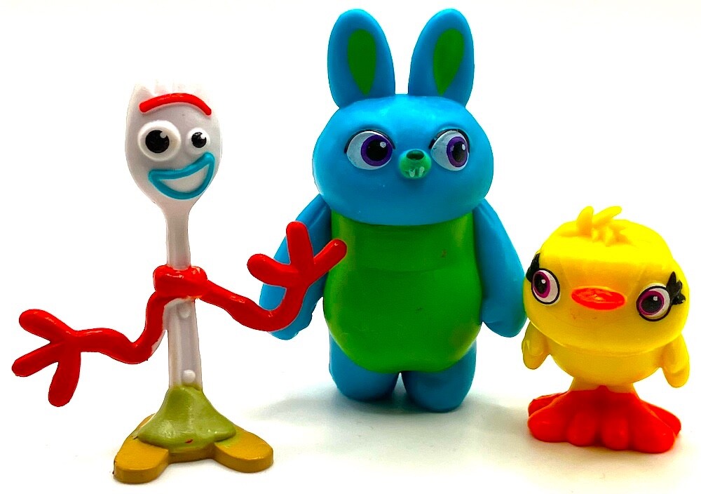 FORKY BUNNY DUCKY Figure Set TOY STORY Walt Disney Pixar