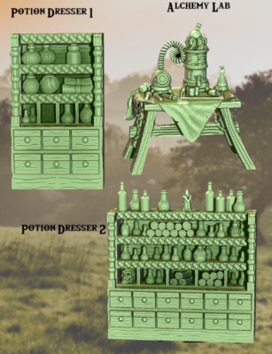 Potion Shoppe Scatter - Pathfinder - Dungeons & Dragons - RPG - Tabletop-Terrain
