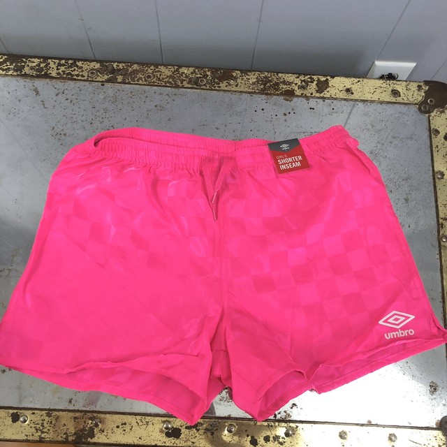 Vtg Umbro Girls Hot Pink Checker Nylon Soccer Shorts Youth XL eBay