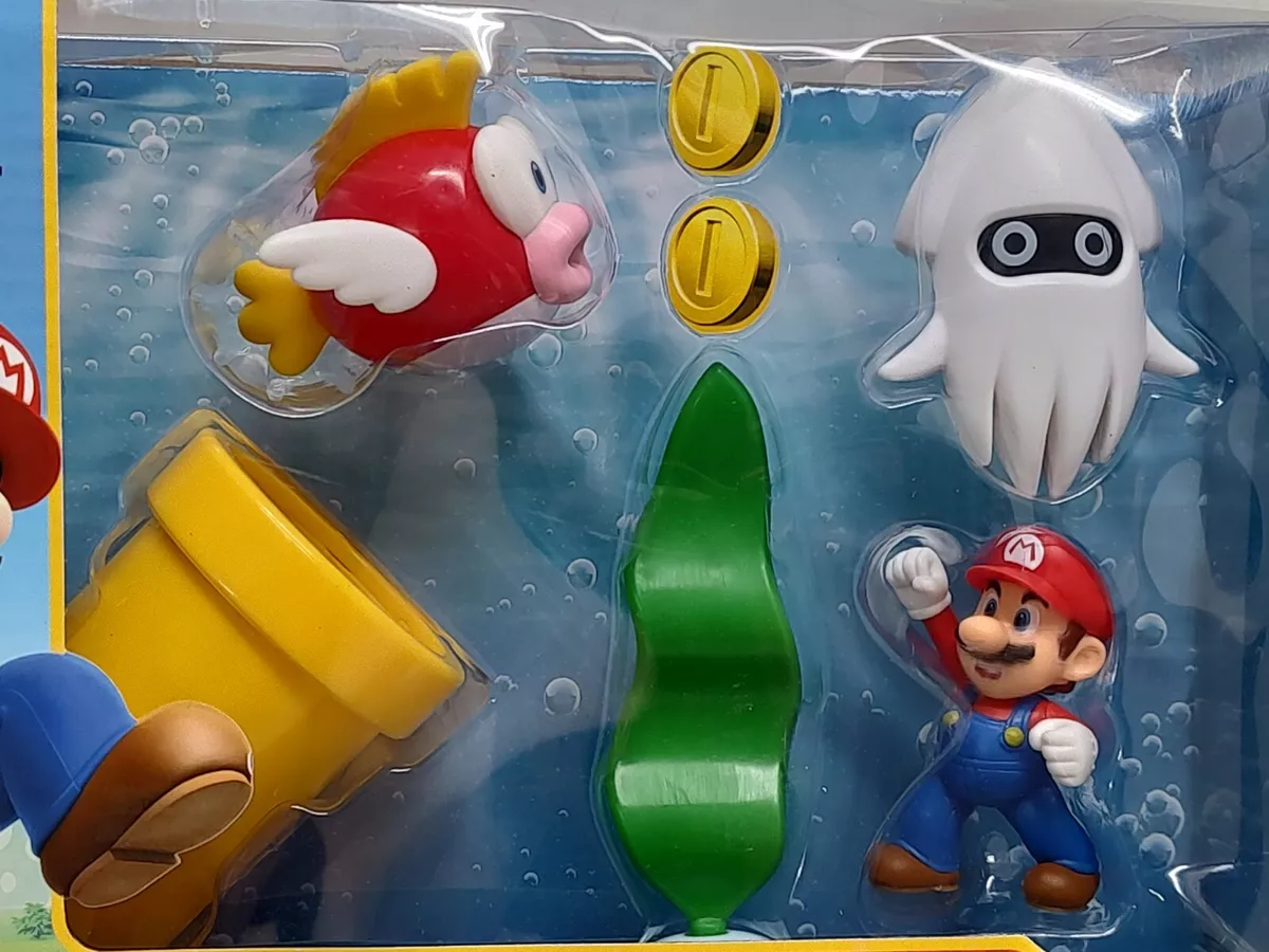 Super mario online underwater diorama set