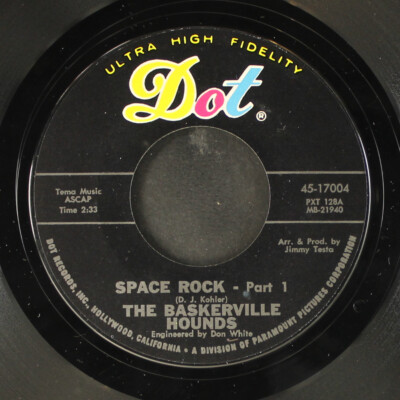 BASKERVILLE HOUNDS: space rock / pt. 2 DOT 7'' Single 45 RPM