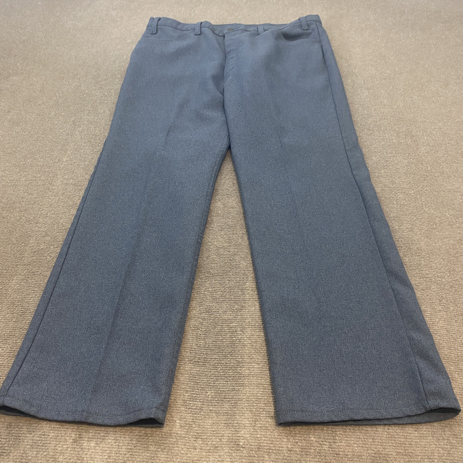 Levi’s Pants Mens Blue Rancher Polyester Vintage Bootcut USA Made Measures 38x30