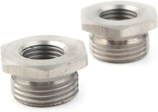 2PCS Stainless Adapters Reduce Ports Bungs 18MM To 12MM Harley Plug