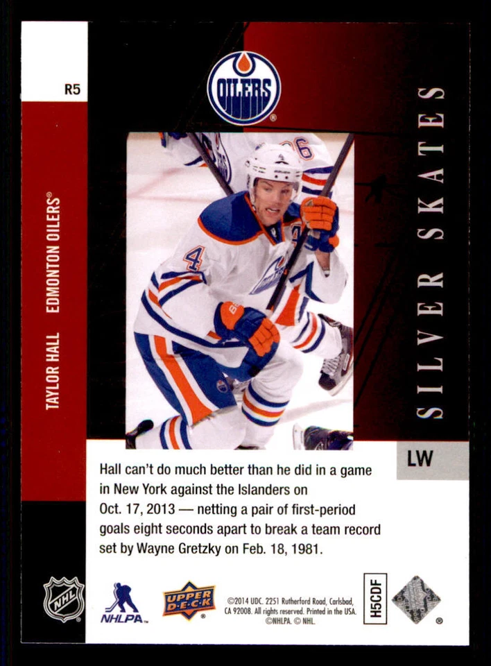 2013-14 SP Authentic 1993-94 SP Retro Silver Skates #R5 Taylor Hall - Image 2 of 2