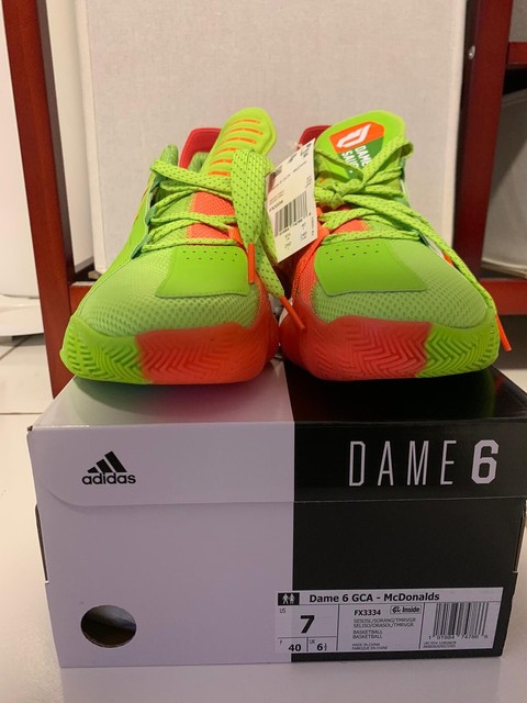 Adidas Dame 6 âDame Sauceâ McDonaldâs LIMITED EDITION  Size M7 | eBay