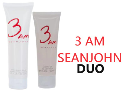 3 AM by Sean John for Men Shower Gel 3.4 oz and After shave 5oz- New