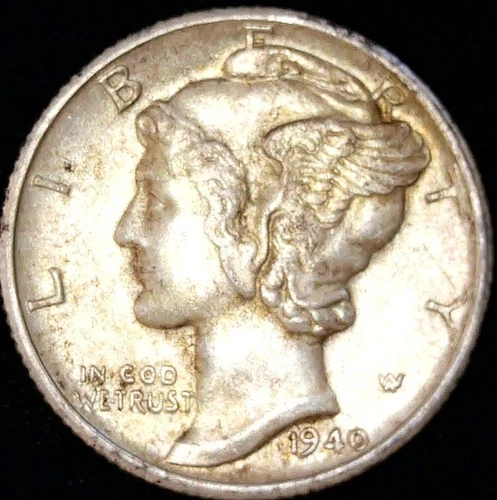 1940-D Mercury Dime Uncirculated Free Shipping
