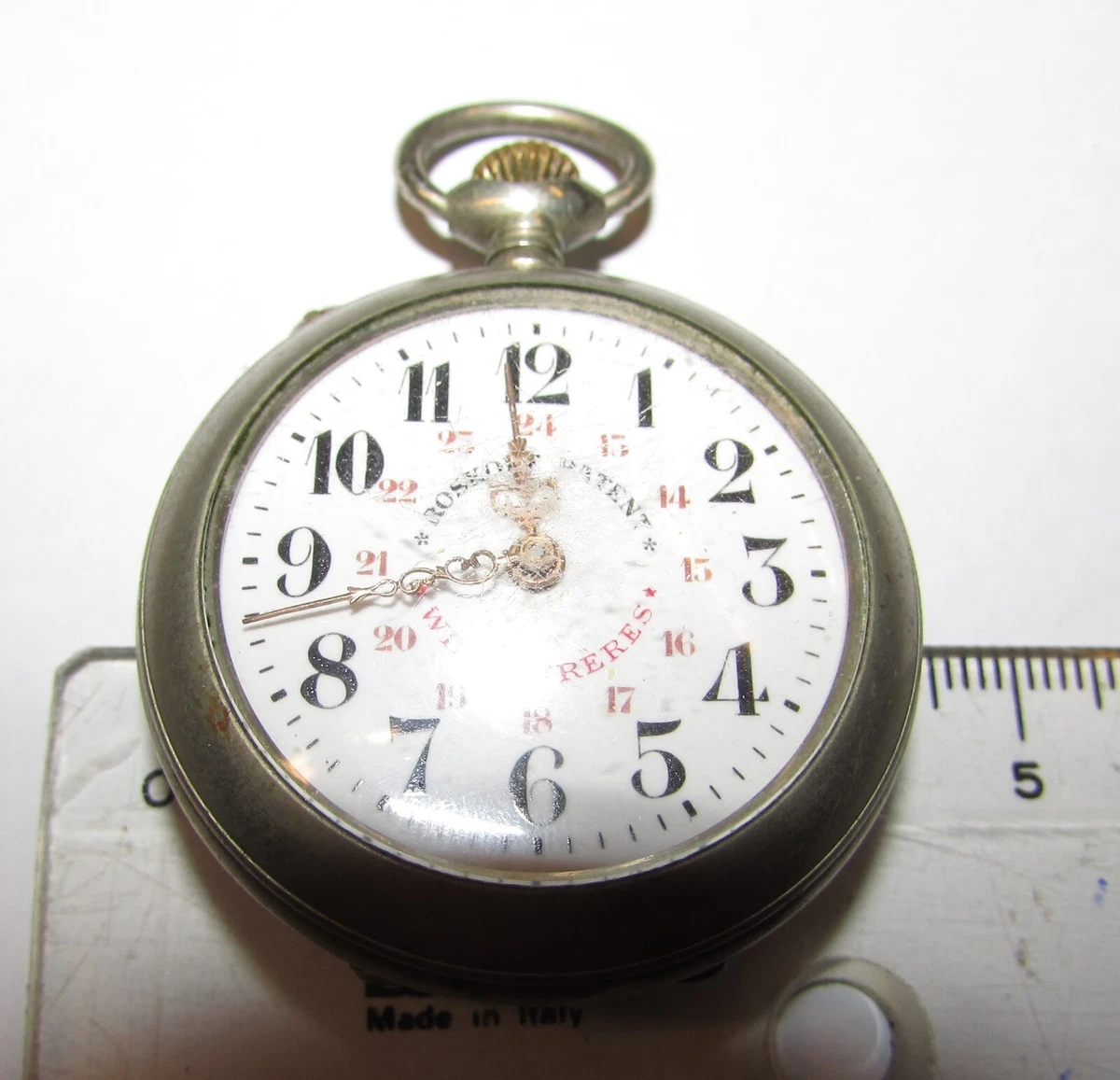 Roskopf Patent Willle Freres Pocket Watch Diameter 4cm
