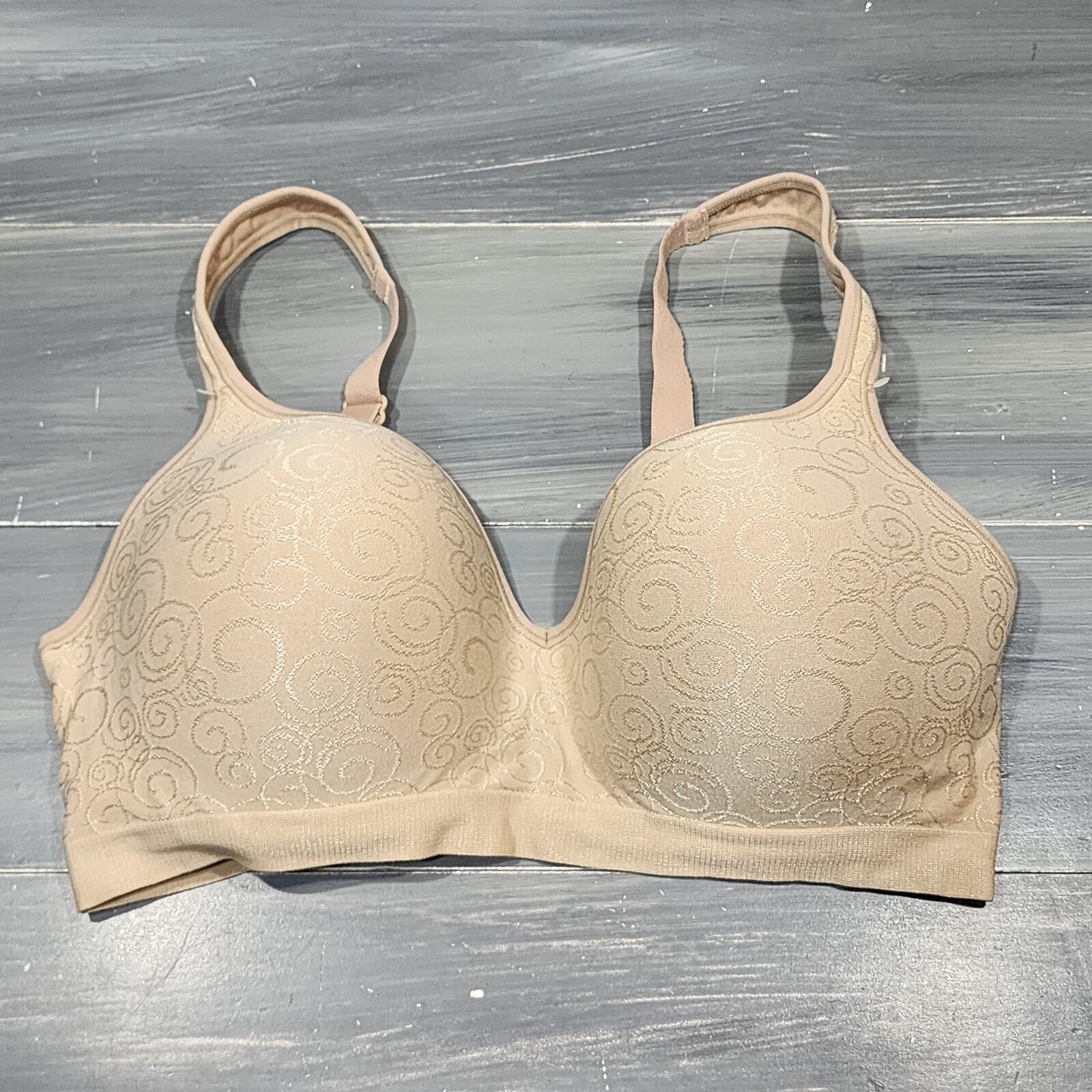 Bali Wireless Bra 40D Comfort Revolution Shaping Smoothing 3463 Nude Swirl