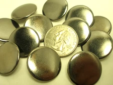 New lots of Dark Silver Metal Buttons sizes 1  1/8, 7/8, 13/16, 11/16, 5/8 #S3