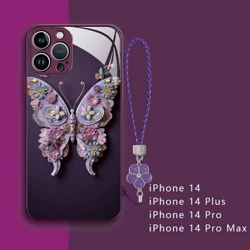 Coque Etui Antichoc Pour iPhone 15 14 13 12 Pro Max 11 Papillons Dur Case Cover - Photo 16 sur 20