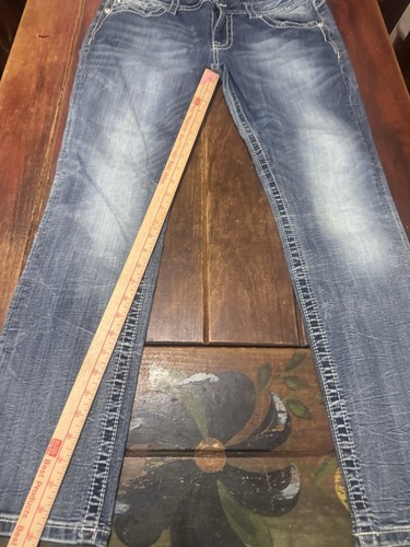 Women’s Miss Me Jeans Size 31 Standard Easy Straight Pants Nice - Picture 8 of 10
