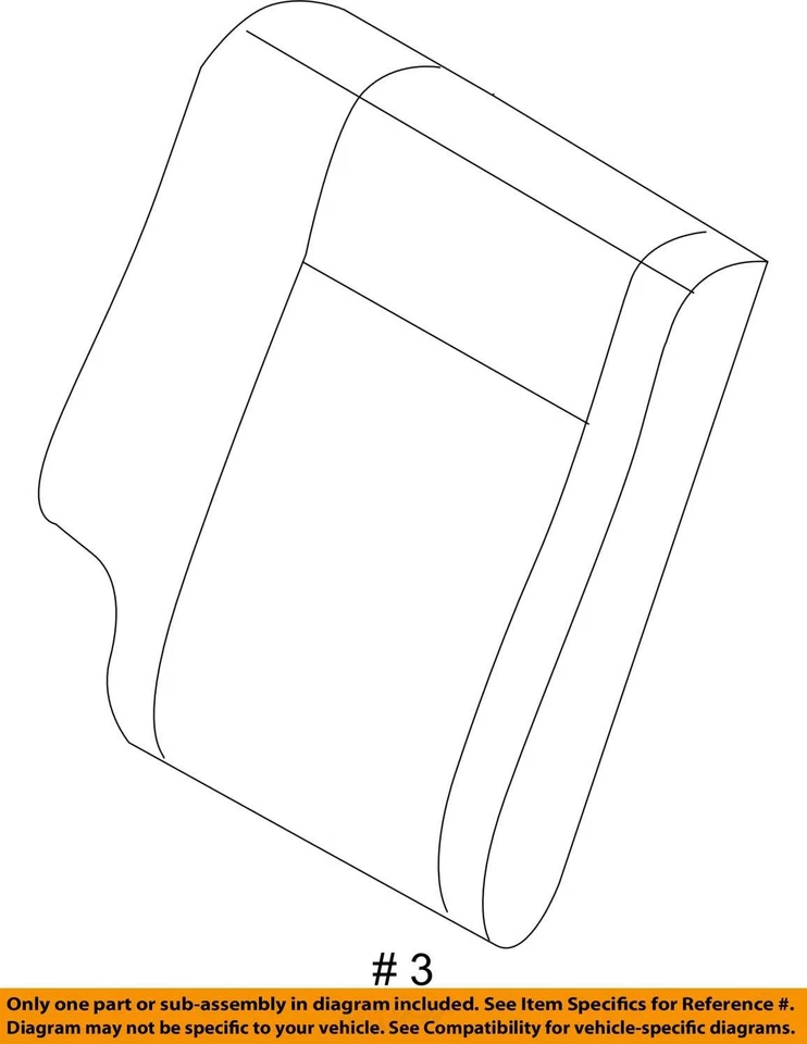 Cubierta para Chevrolet Aveo 2004 R/asiento BK Cush 96409976 - nuevo fabricante de equipos originales 96409976 Foto 3 de 3