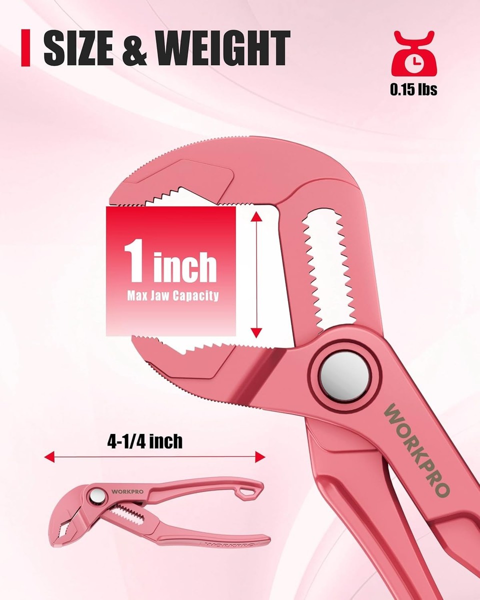 WORKPRO Mini Water Pump Pliers 4