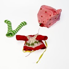 Strawberry Shortcake Dress Hat Tights Set Pink Strawberry 3-Pc