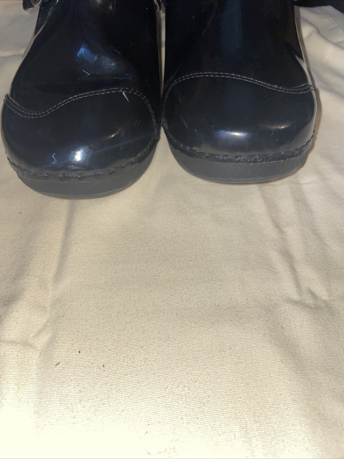 SAOLA ROCKY 4 EUR SUOLA nero PELLE BREVETTATA ZOCCOLI INFERMIERA donna TG 8 8 5 EU 39