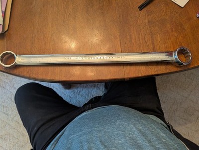 1-3/8''-  1- 1/4'' proto 1160 professional Box End  wrench. 18'' Long. Pre Owned.