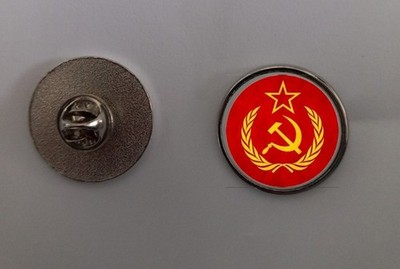2,4 cm Kommunistischer Kommunismus Hammer & Sichel Pin Anstecker