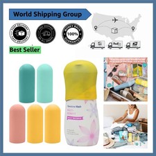 Travel-Ready 5 Pack Leak Proof Silicone Bottle Covers for Toiletries Cosmetics