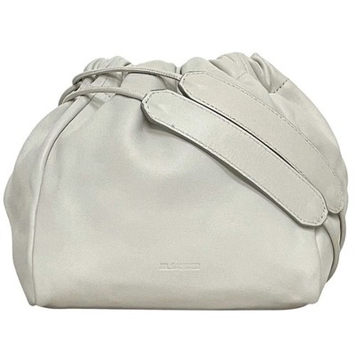 Jil Sander Shoulder Bag/Drawstring Bag, White, JSPO850300, WOB70018, Unused,