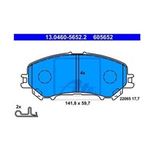 ATE Bremsbeläge vorne für Nissan Renault