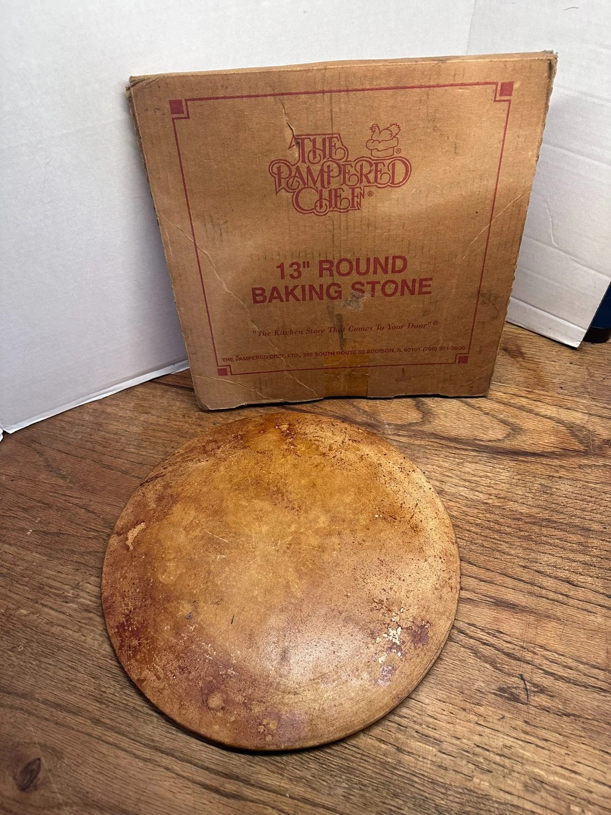 Pampered Chef 13in 13 Round Baking Stone Pizza Bread