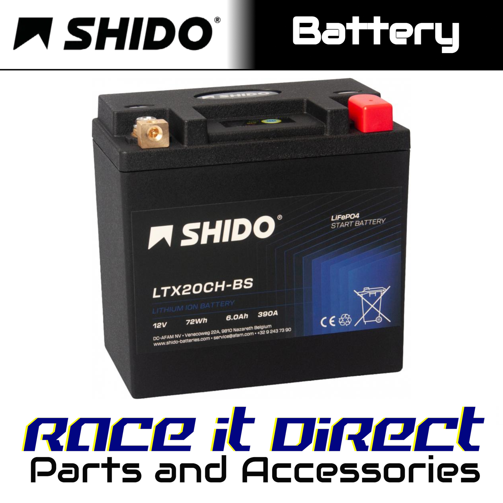 Battery for MOTO GUZZI 850 Norge 2007 SHIDO