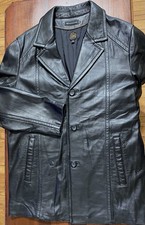 Men s Soft Black Leather Jacket LW Sz M