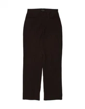 GUESS Womens Straight High Waist Chino Trousers W27 L28 Brown Polyamide BU11