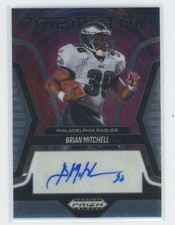 BRIAN MITCHELL 2025 Prizm Black #PS-BML Prizmatrix Auto SP Eagles