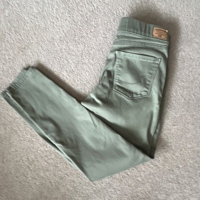SIGNATURE BY LEVI STRAUSS Skinny Jeans Green Denim Shaping Stretch 5-Pocket