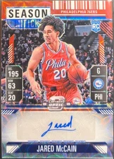 76ers Jared McCain RC Autograph Card