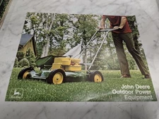 JOHN DEERE JD OUTDOOR POWER EQUIPMENT MOWER ONE-STOP SALES BROCHURE 1973