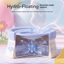 Pet Drinking Bowl Large Capacity Retro Playful Pattern Water Dish