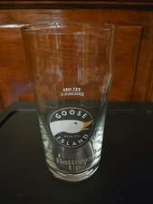 Goose Island Beer Company Black Logo Pint Glass