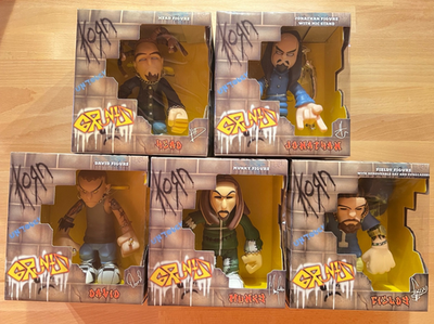 KORN フィギュア レッズ製 台湾版コンプリートセット ジョナサン デイビッド KORN Gruntz Figures SET Jonathan Munky Head Fieldy & David 2002