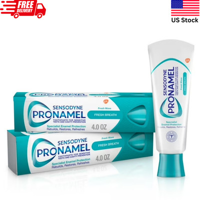 Sensodyne Pronamel Fresh Breath Toothpaste - Fresh Wave - 4 oz (2 Pack) - NEW