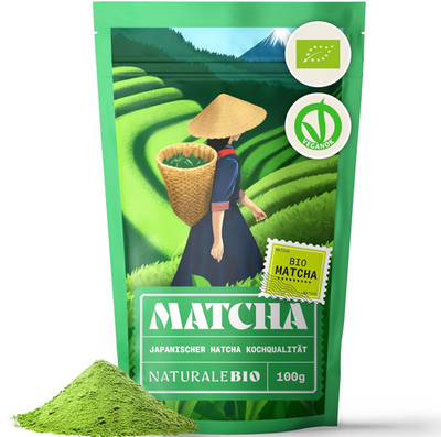 Naturalebio Green Tea Pulver 100G. Zum Kochen Und Backen. Originaler Japanischer
