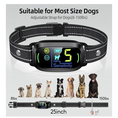 FAFAFROG S1 Dog Bark Collar, Rechargeable Smart Collar, Anti Barking  NOB