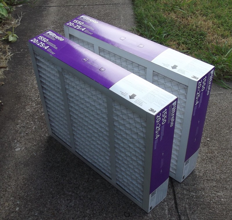 2 3M Filtrete 1550 Air Filters, 20x25x4, Allergen, Bacteria & Viruses