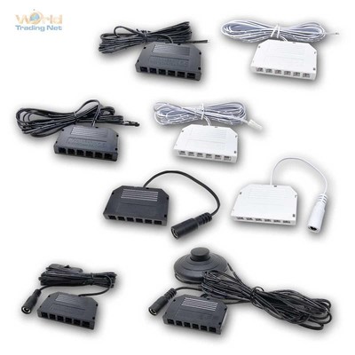 Mini AMP Verteiler weiß/schwarz, Anschluss-Adapter für zB LED-Leisten & Stripes