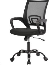 Office Computer Chair Ergonomic Cheap Desk Chair Adjustable Comfortable Mid Back