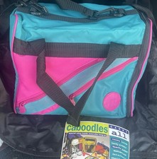 VINTAGE Caboodle Makeu Bag Teal Pink '90s NEW! Extremely RARE