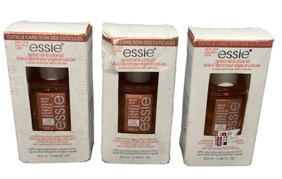 3 pack ~ essie Nail Care, Apricot Nail and Cuticle Oil, Cuticle Care, 0.46 fl oz