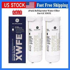 2 PACK GE XWFE Refrigerator Replacement Water Filter - White Without Chip New