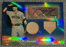Dustin PEDROIA🔥2009 Topps Tribute Dual Bat Relic AUTO #TDAR-DP 32/75 Red Sox💥