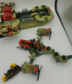 Lego Cragger's Command Ship 70006 Legends of Chima 100% Complete Set Crocodiles