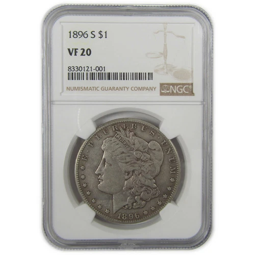 1896 S Morgan Dollar VF 20 NGC Silver $1 Coin SKU:I20014