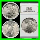 Graded 1922 P NGC MS65 Peace Silver Dollar $1 1922P MS-65 Blast White High Grade