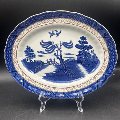 ANTIQUE SET Booths “Real Old Willow” Dinner And Serving Pieces 33